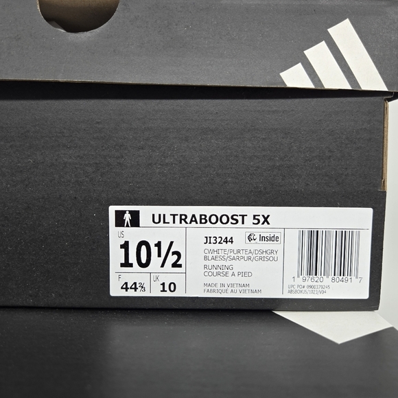 New Adidas UltraBoost 5X White Pure Teal JI3244 Men\'s Running Shoes Size 10.5 main image 4